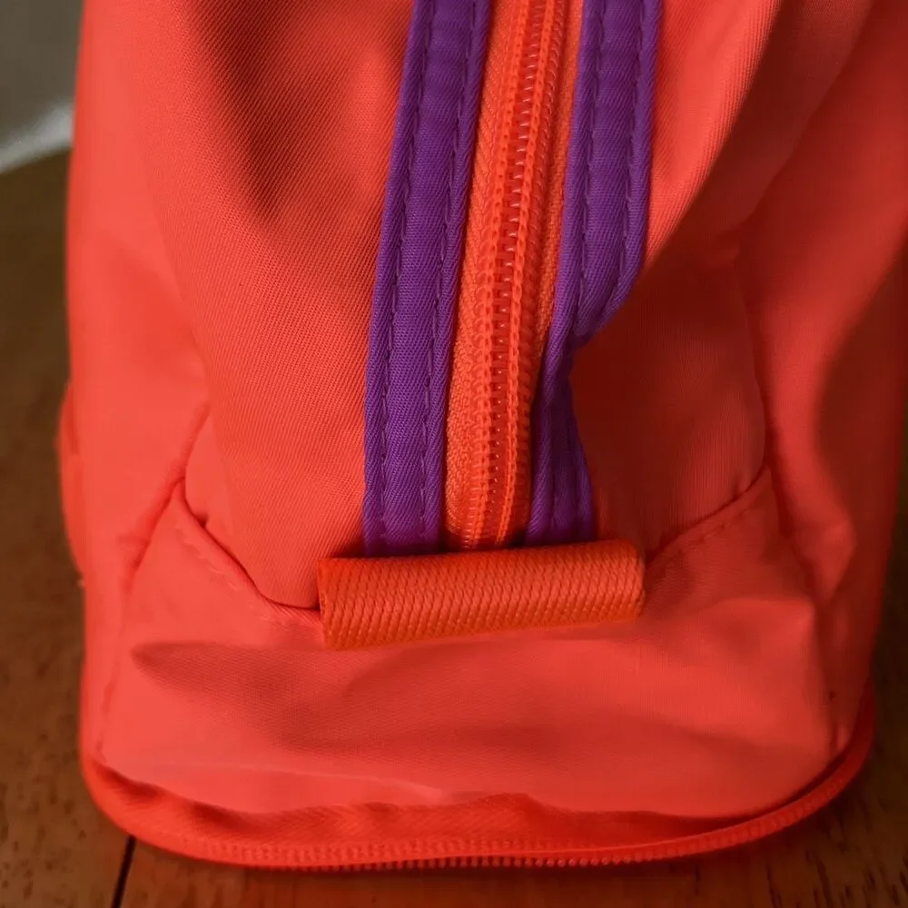 Foldable Toiletry Bag Bright Orange Travel Cosmetic Bag New -NWT